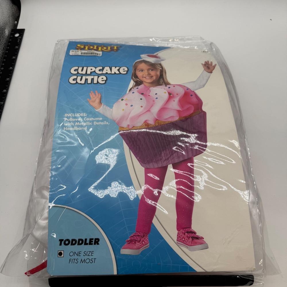 Spirit Halloween Toddler Cupcake Cutie Costume Pink Metallic Sprinkles One Size - Picture 4 of 11